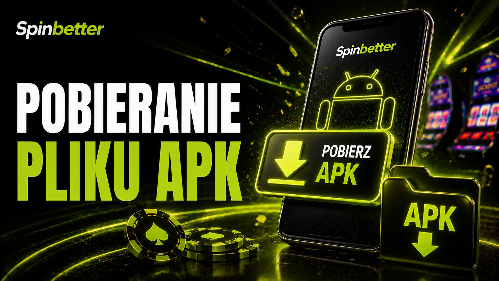 Pobieranie pliku instalacyjnego SpinBetter apk na telefonie z Androidem
